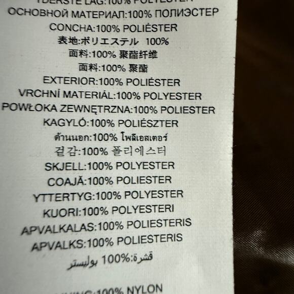 MICHAEL KORS Down Hooded Belted Puffer Coat Size M Water Resistant Zip Closure - Picture 15 of 15